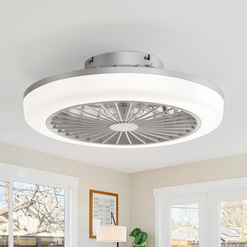 Modern ceiling fan - modern, enclosed