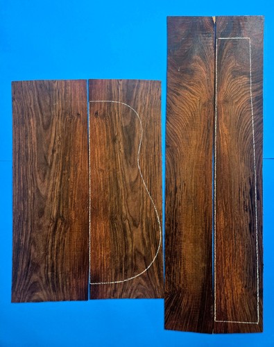 Cocobolo guitar back and - , sides