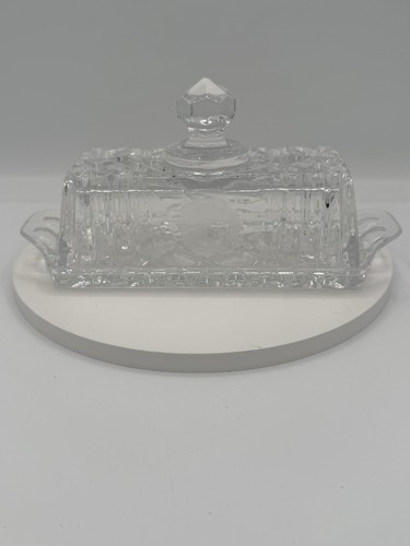 Vintage clear pressed glass - clear,