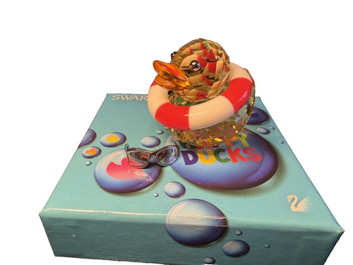 Swarovski crystal happy duck - crystal,
