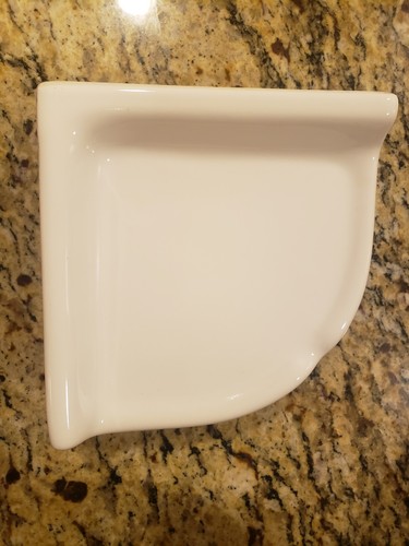 White corner shower soap - white,