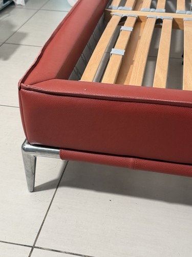 Roche bobois leather bed - bobois, dark