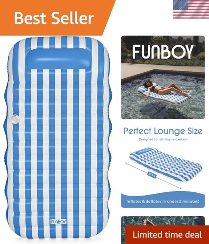 Blue white cabana striped - blue, &