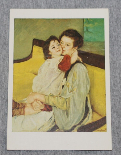 Vintage postcard mother and - vintage,