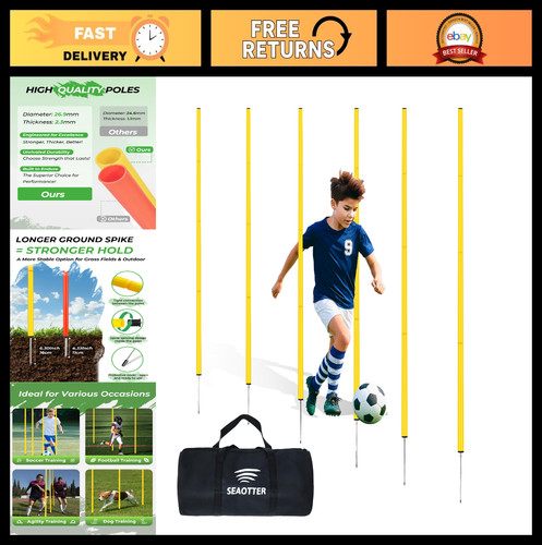 Soccer agility training poles - soccer,