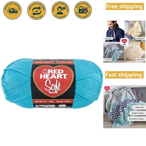 Vibrant turquoise soft yarn - yarn,