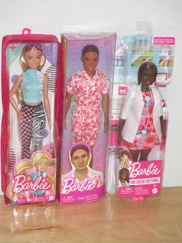 Barbie lot coral jumpsuit ken - barbie,