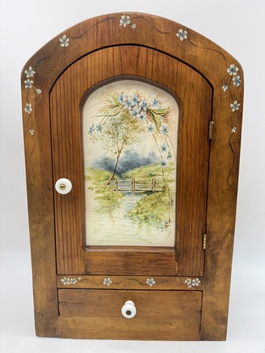 Vtg hand painted floral - hand-painted,