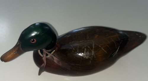 Blue bill decoy - blue, signed