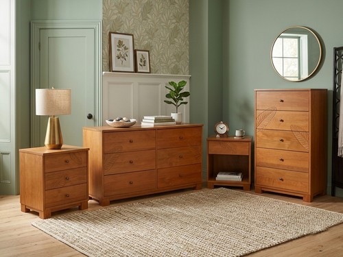 Lana solid wood tropical leaf - tropical,