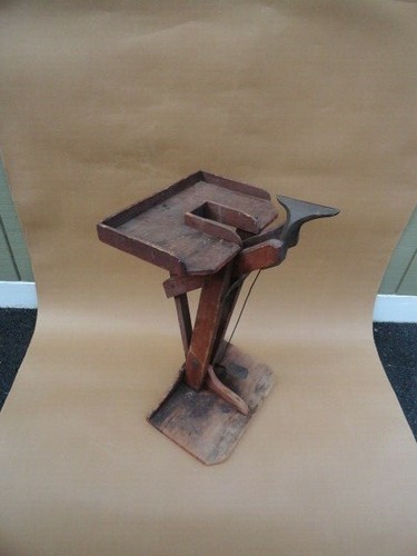 Leather worker vise antique - leather,