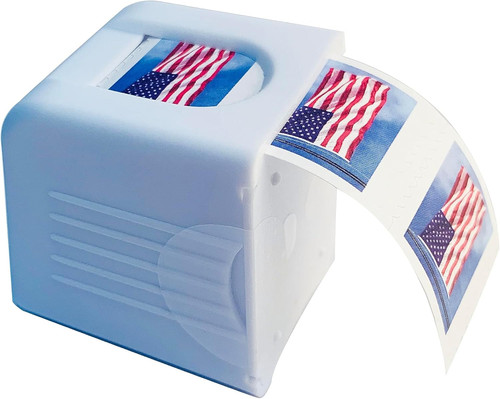 Postage stamp roll - stamp, dispenser