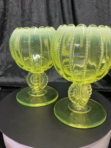 Pair vintage goblets - vintage,