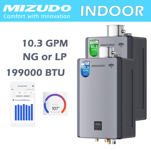 Mizudo 30l 199000 btu tankless - 30l,