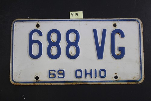 1969 ohio license plate - 1969,