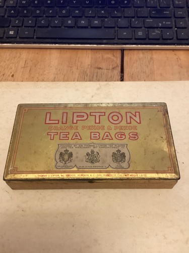 Vintage lipton tea - lipton, tin