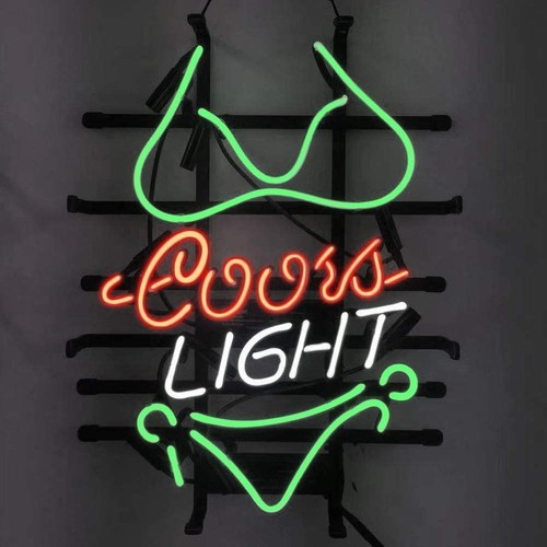 Coors light beer - green, bikini