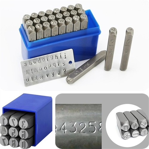 36pcs steels number and letter - number,