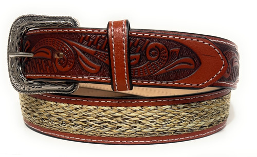 Men western leather belt - men's,