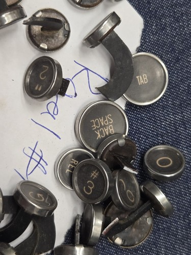 Vintage typewriter keys - vintage, all