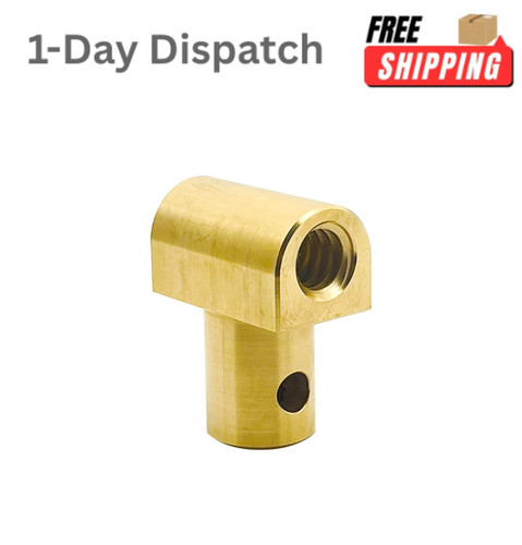 Brass cross slide feed nut - cross, for