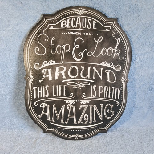 Chalkboard style wood - style, sign