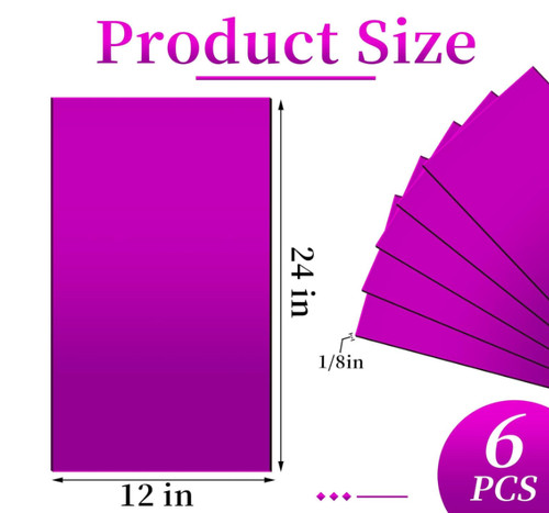 6pcs acrylic plastic sheets - 6pcs,