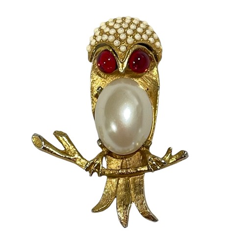 Vintage gold tone owl - vintage,