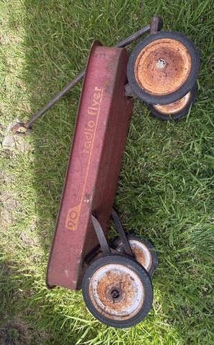 Vintage radio flyer wagon - vintage,