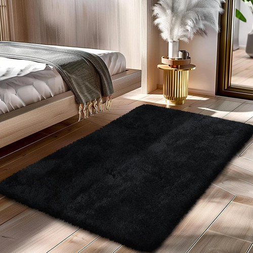 Fluffy rug shaggy area - rug,