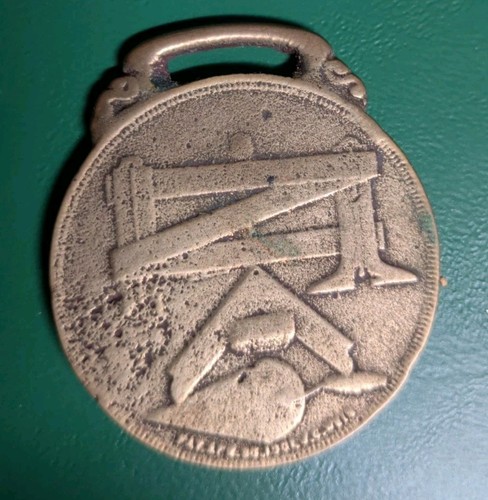 Antique masonic watch fob - antique,