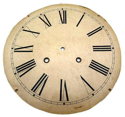 Antique clock dial face - 12”,