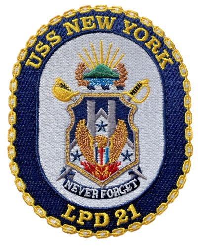 Ship crest patch uss new - uss,