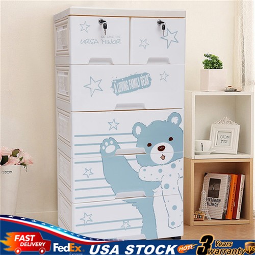 Plastic drawers dresser - plastic,