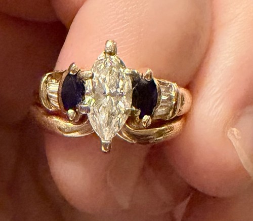 Marquise diamond engagement - diamond,