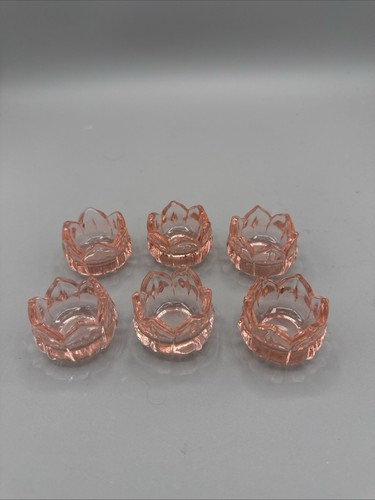 Vintage pink depression set - set, of