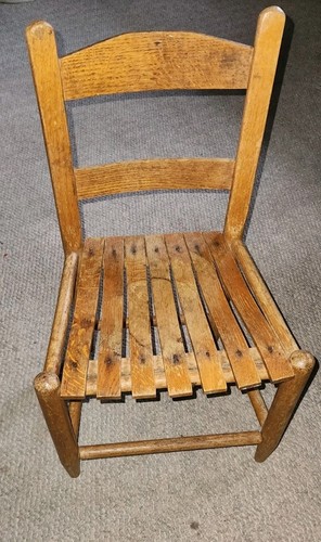 Vtg childs ladder back slat - ladder,