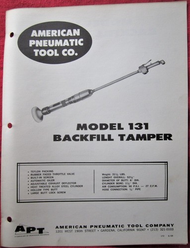 Apt american pneumatic tool - american,