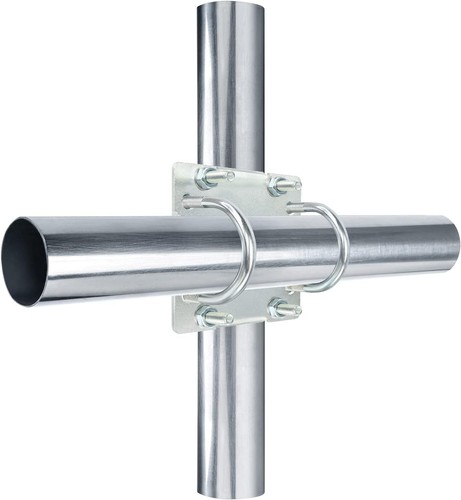 Antenna mast clamp cross - clamp, cross-over