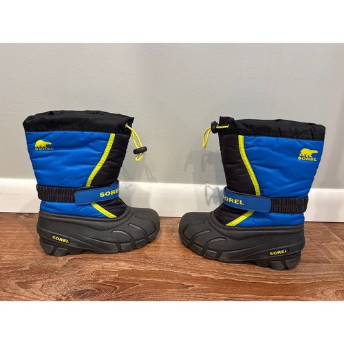 Sorel flurry kids blue black - kids,