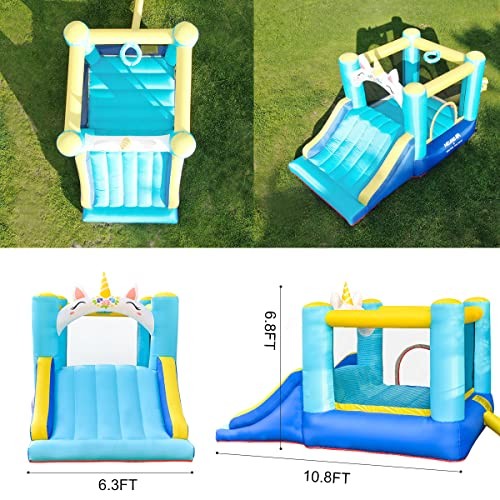 Meland bounce house unicorn - bounce,