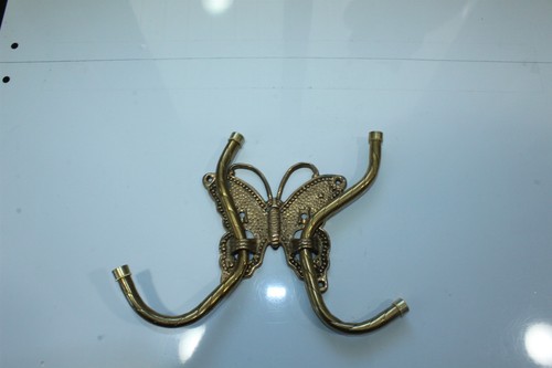 Vintage brass dual coat hat - brass,