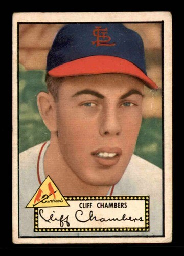 1952 topps cliff chambers - #68,