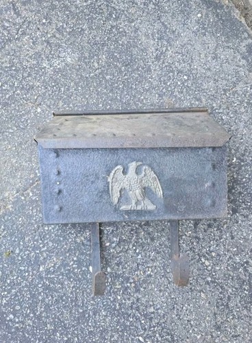 Vintage black metal post - vintage,