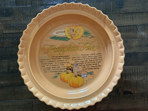 Pumpkin pie baking dish plate - baking,