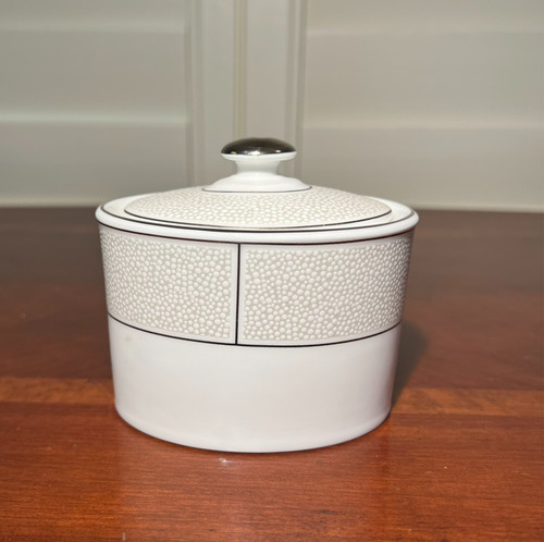 Wedgwood shagreen sugar dish - shagreen,