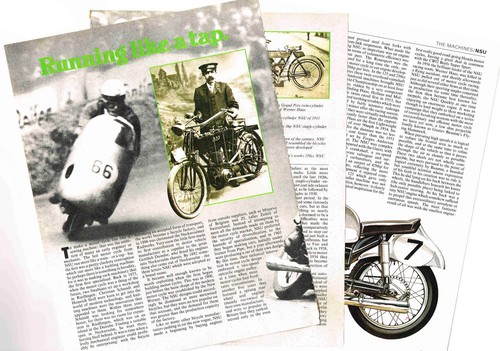 Vintage nsu motorcycle - vintage,