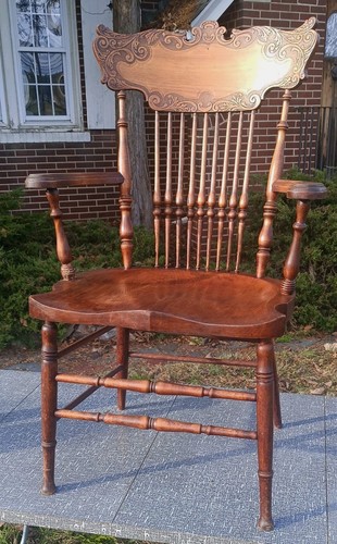 175 old oak pressed - pressed, back
