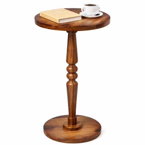 Small wooden round side - small, table