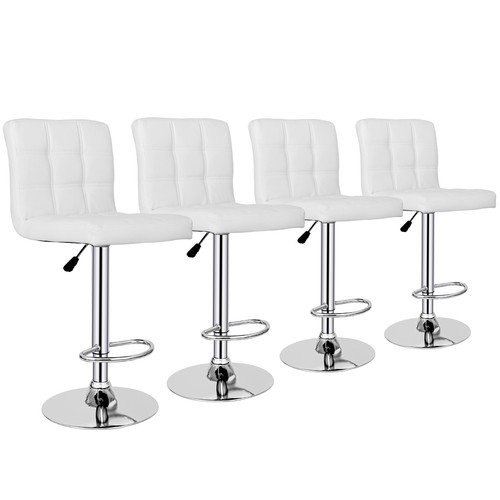 Bar stools set pu leather - bar, 4